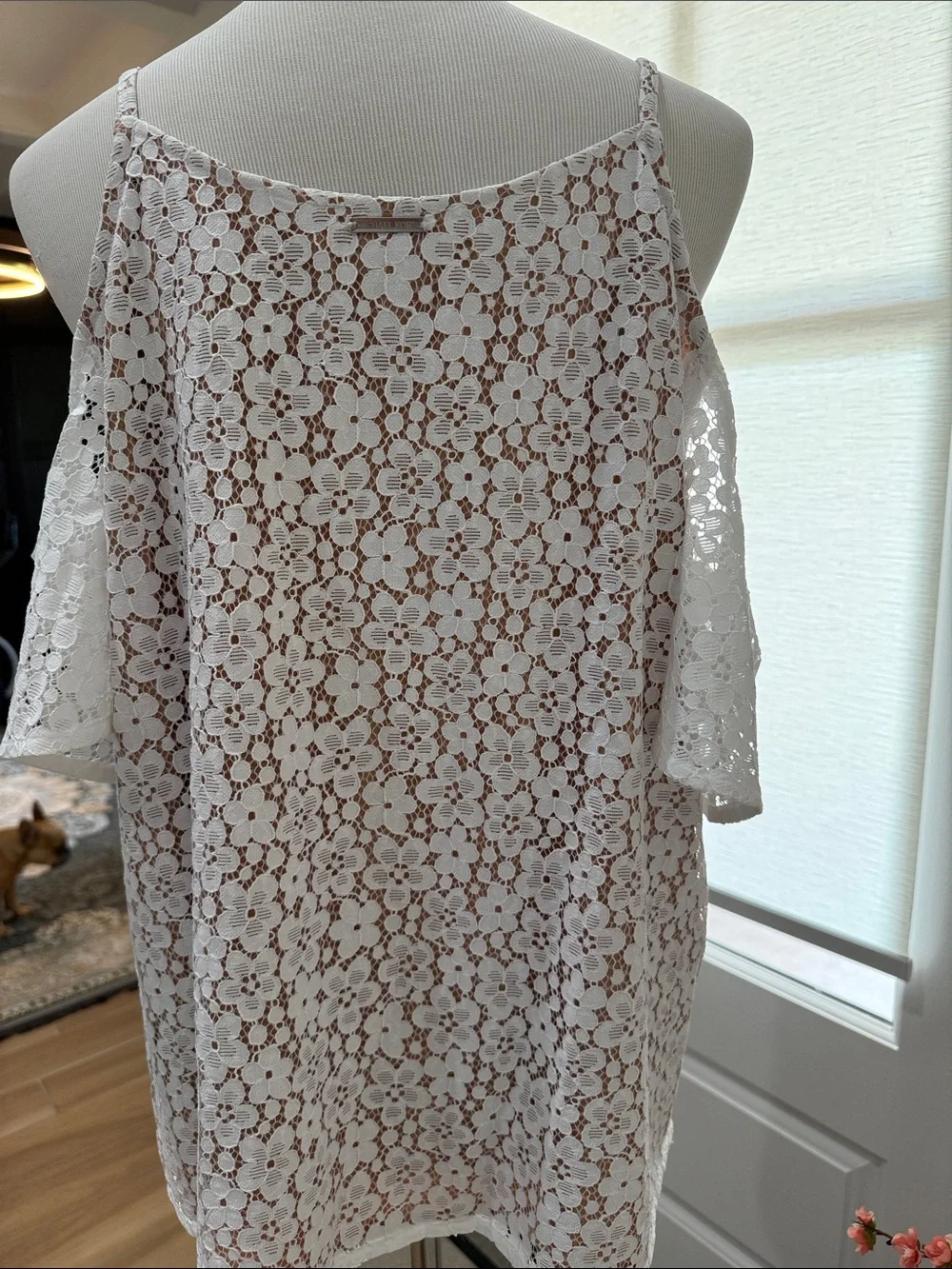 Michael Kors White Lace Women's Top